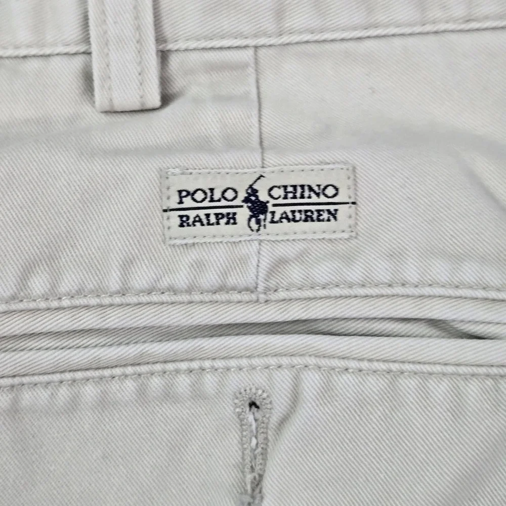 Polo Ralph Lauren Men Pants‎ 38X30 Beige Chino Twill Button Relaxed 26